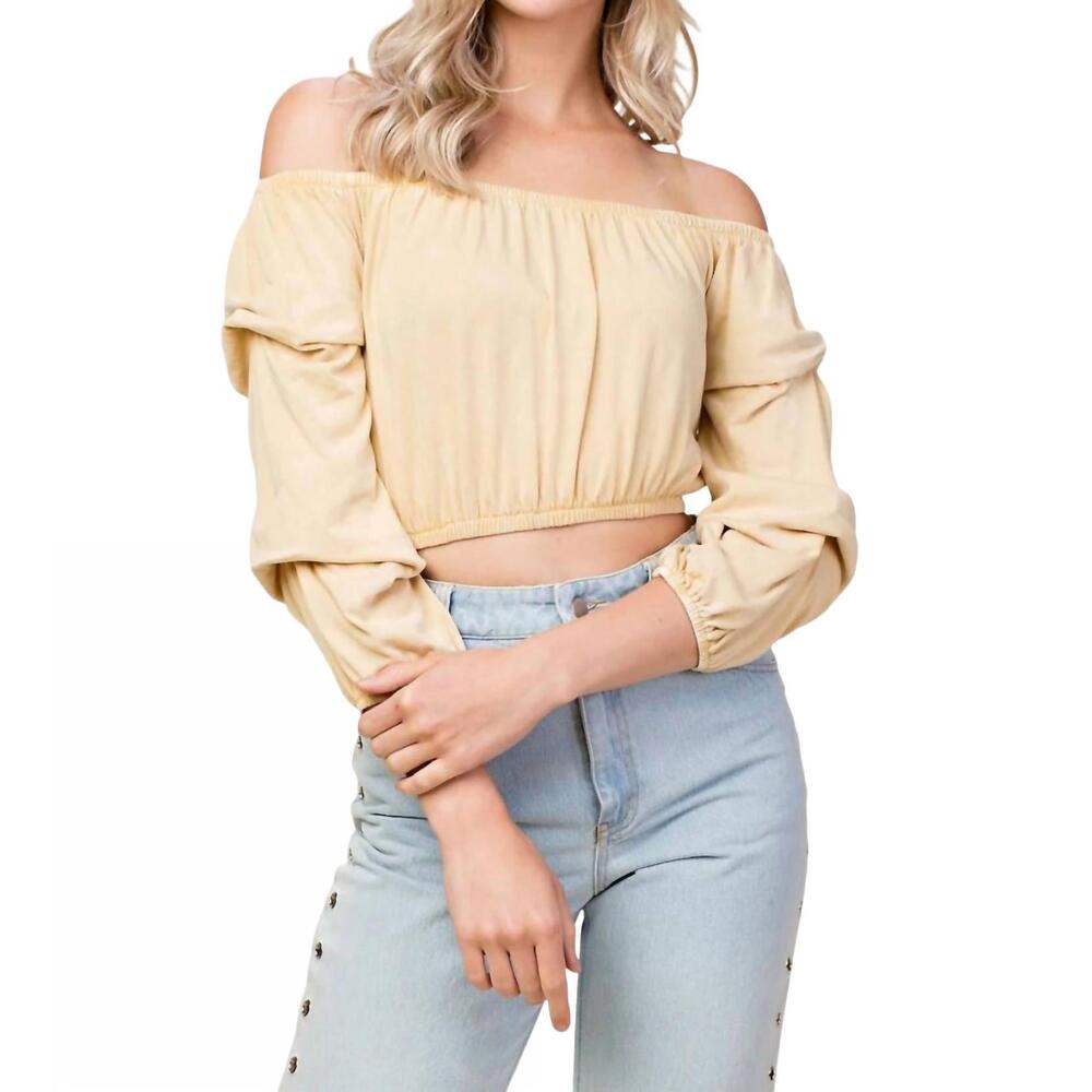 NEW HONEY PUNCH wild child crop top in honey